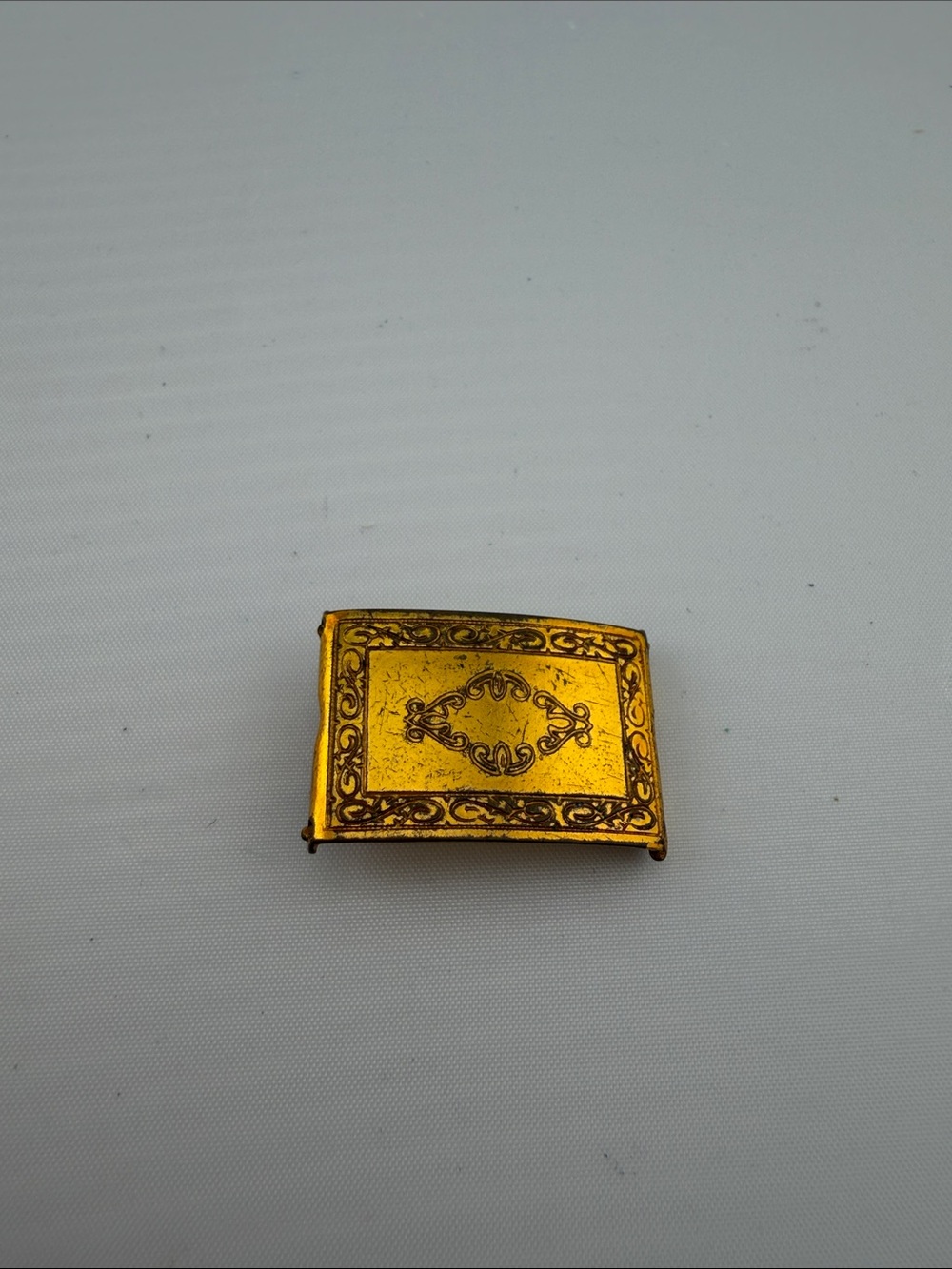 Vintage Wilsnap small Gold tone buckle Decorative Metal Design